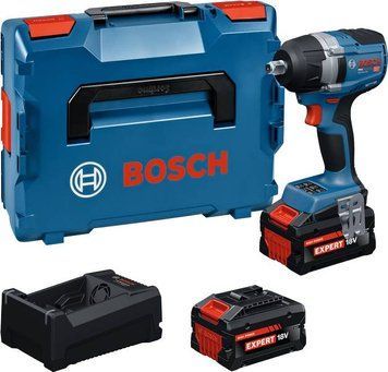 Акумуляторний ударний гайкокрут GDS18V-750 Bosch Professional, 2 акб + зп (06019L9102) 06019L9102 фото