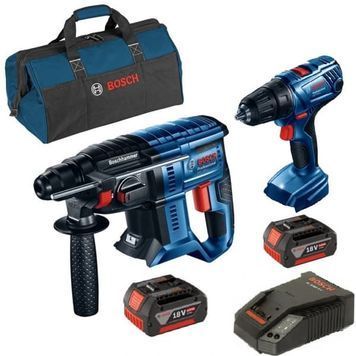 Акумуляторний перфоратор BOSCH GBH 180-LI + Акумуляторний шуруповерт GSR 180-LI 06019F8102 фото