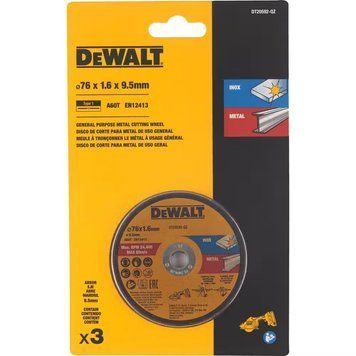 Набір кругів відрізних DeWALT DT20592 DT20592 фото