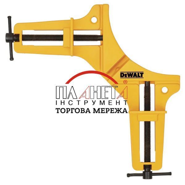 Струбцина DeWALT кутова, для невеликих навантажень максимальний розмір при стисканні 75мм (DWHT83840-0) DWHT83840-0 фото