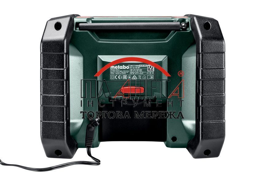 Акумуляторний радіоприймач Metabo R 12-18 BT 600777850 фото