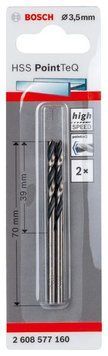 2 HSS PointTeQ свердла 3.5 мм BOSCH 2608577160 фото