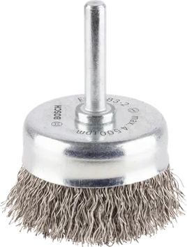 Зачисна чашкова щітка PRO Stainless steel clean, прямий хвостовик, 50x0,3мм Bosch Professional (2608622117) 2608622117 фото
