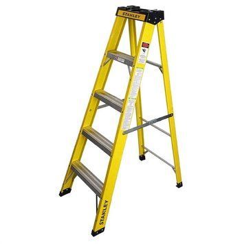 Стрем'янка Stanley, 4 сходинки, матеріал склопластик, висота 127 см, 4.9 кг (SXLDFG-004) SXLDFG-004 фото