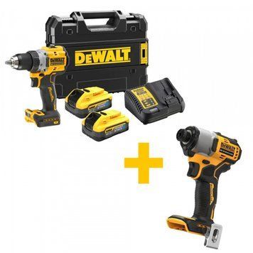 Дриль-шуруповерт акумуляторна безщіткова + подарунок DeWALT DCD800H2T+DCF840N DCD800H2T+DCF840N фото