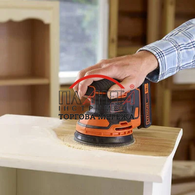 Шліфмашина ексцентрикова акумуляторна BLACK+DECKER BDCROS18N BDCROS18N фото