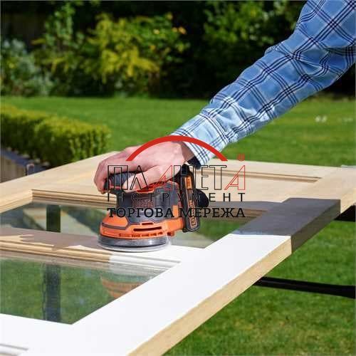 Шліфмашина ексцентрикова акумуляторна BLACK+DECKER BDCROS18N BDCROS18N фото