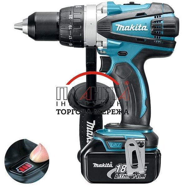 Акумуляторний дриль-шуруповерт Makita DDF458 + бур для льоду DDF458Z196693-0P-81072 фото