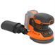 Шліфмашина ексцентрикова акумуляторна BLACK+DECKER BDCROS18N BDCROS18N фото 3