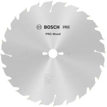 Циркулярне пиляльне полотно, диск Wood Bosch Professional для мережевих настільних пилок, 350x30x2,2-3,2 мм, 24Т (2608640702) 2608640702 фото