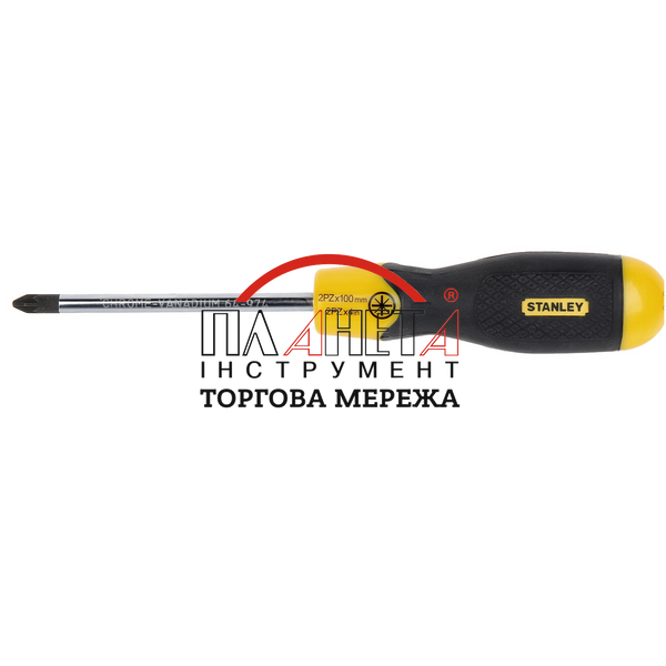 Викрутка Cushion Grip Pz2 х 100 STANLEY Cushion Grip Pz2 х 100 1-64-974 фото