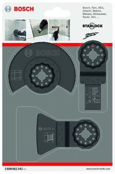 Базовий набір для плитки BOSCH Starlock (3 шт.) 2608662342 фото