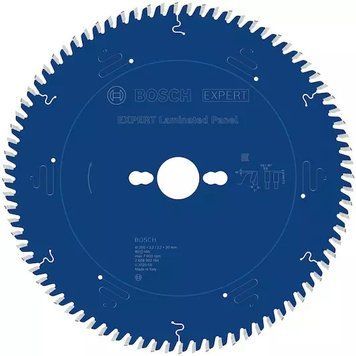 Пиляльне полотно, диск EXPERT Laminated Panel Bosch Professional Corded, для мережевих стаціонарних настільних циркулярних пилок, для вертикальних пилок для обрізки плит, 250x30x3.2/2.2, 80T (2608902194) 2608902194 фото