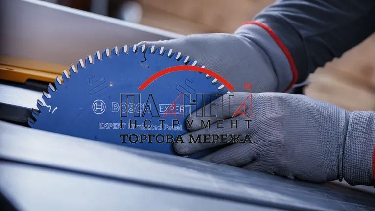 Пиляльне полотно, диск EXPERT Laminated Panel Bosch Professional Corded, для мережевих стаціонарних настільних циркулярних пилок, для вертикальних пилок для обрізки плит, 250x30x3.2/2.2, 80T (2608902194) 2608902194 фото