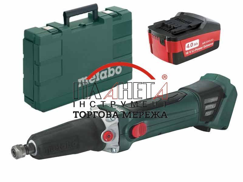 Акумуляторна пряма шліфувальна машина Metabo GA 18 LTX G 5.2 Ач 600639650 фото