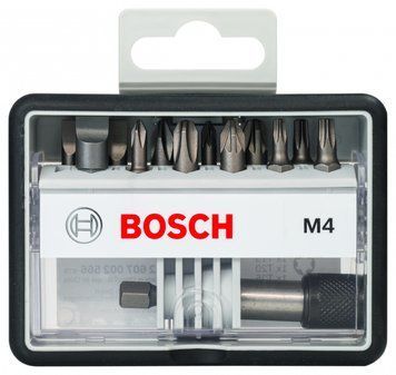 Набір біт для шуруповерта BOSCH Robust Line М PH/PZ/T/S, Extra Hard 13 шт. 2607002566 фото