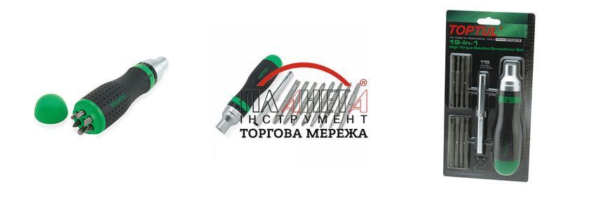 Тріскаткова викрутка-бітоутримувач GAAR1002 TOPTUL GAAR1002 фото