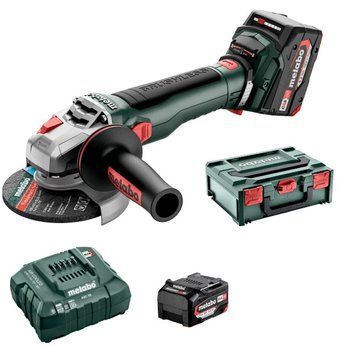 Акумуляторна кутова шліфувальна машина Metabo WB 18 LT BL 11-125 Quick 2x5,2 Ag, ASC 55, metaBOX 165 L (613054650) 613054650 фото