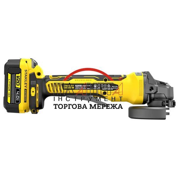 Шліфмашина кутова акумуляторна безщіткова Stanley FatMax SFMCG700M2K SFMCG700M2K фото