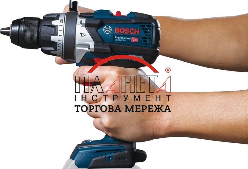 Акумуляторний ударний дриль-шурупокрут GSB 18V-110 C Bosch Professional без акб та зп (06019G0309) 06019G0309 фото
