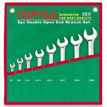 Набір ключів ріжкових 6-22 мм TOPTUL 8 шт. GAAA0812 GAAA0812 фото