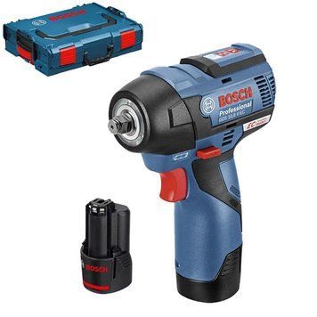 Акумуляторний ударний гайковерт Bosch GDS 12V-115 V-EC 2.5Ah x2 L-BOXX 06019E0100 фото