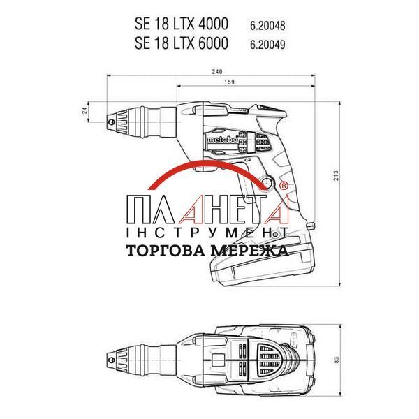 Акумуляторний шуруповерт для гіпсокартону Metabo SE 18 LTX 4000 620048500 фото