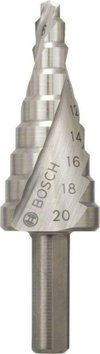 Східчасте свердло HSS, хвостовик з 3 фасками, 9 ступенів, 4-20 мм, Bosch Professional (2608597519) 2608597519 фото