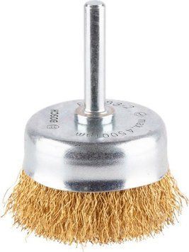 Зачисна чашкова щітка PRO Multi material clean, 6мм, 50x0.2 мм, 6мм, витий латуньований дріт, 10мм Bosch Professional (2608622008) 2608622008 фото