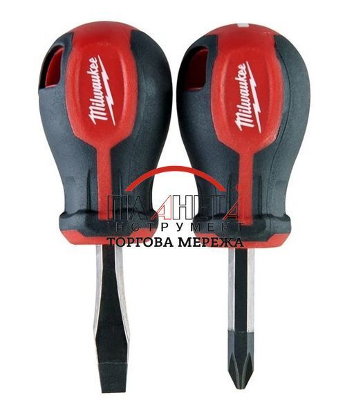 Набір викруток магнітних коротких MILWAUKEE з тригранною рукояткою (2шт.) (4932471810) 4932471810 фото