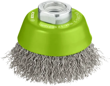 Зачисна чашкова щітка PRO Stainless steel clean, 65x0,3мм, з різьбою М14 Bosch Professional (2608622061) 2608622061 фото