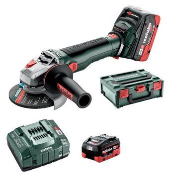 Акумуляторна кутова шліфувальна машина Metabo WB 18 LT BL 11-125 Quick 2x LiHD 8,0Ah, ASC 145, metaBOX 165 L (613054810) 613054810 фото