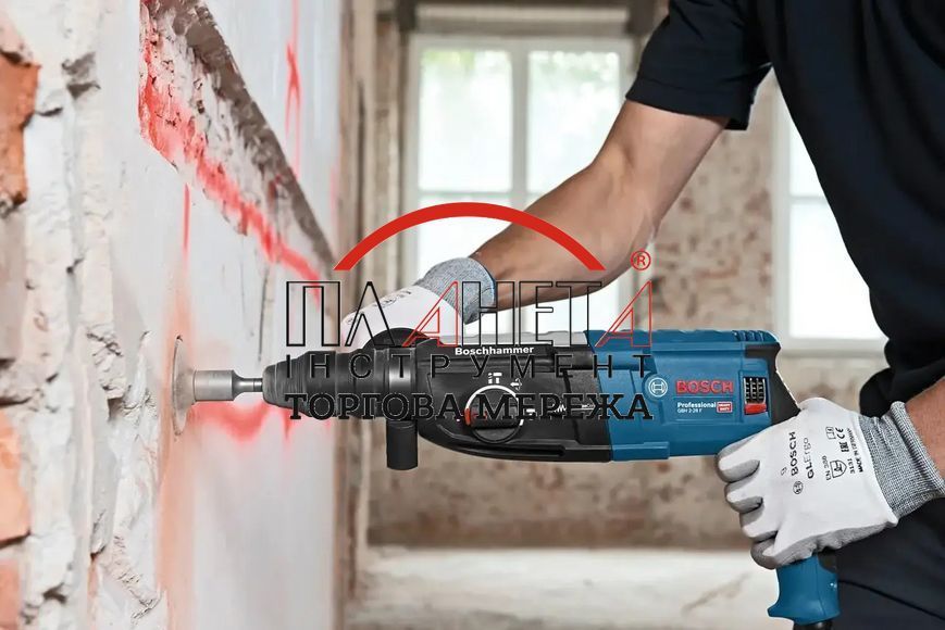 Перфоратор GBH 2-28 F, набір свердел, зубило, змінний патрон Bosch Professional (0611267604) 0611267604 фото
