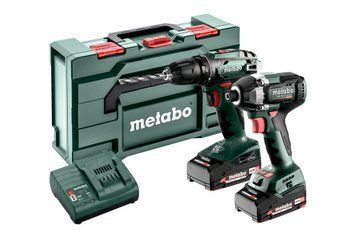 Комплект акумуляторних інструментів Metabo Combo Set 2.8.1 18 V (685193000) BS 18 + SSD 18 LT 200 BL, LiPOWER 2х2,0Ah, кейс metaBOX 145 L, SC 30 685193000 фото