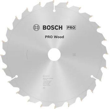 Циркулярне пиляльне полотно, диск Wood Optiline Corded Bosch Professional для мережевих торцювальних пилок, 254x30x1.4/2 мм, 24Т (2608640434) 2608640434 фото