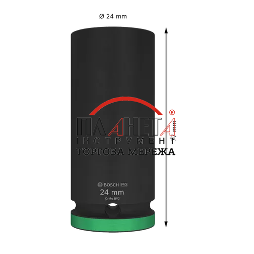 Ударна торцева головка Bosch PRO Deep 1/2", 24 мм (2608003055) 2608003055 фото