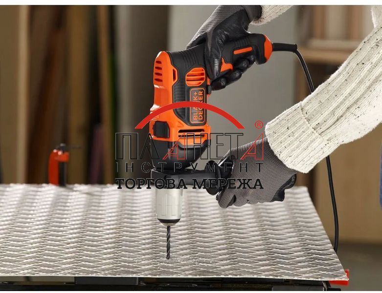 Дриль мережевий ударний BLACK+DECKER BEH850 мережевий ударний BEH850 фото