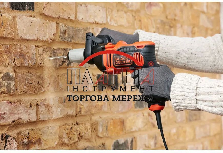 Дриль мережевий ударний BLACK+DECKER BEH850 мережевий ударний BEH850 фото