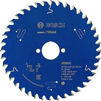 Пильний диск Expert for Wood Corded Bosch Professional для мережевих ручних циркулярних пилок, для занурювальних пил, 170x30x1,6, 40T (2608644028) 2608644028 фото