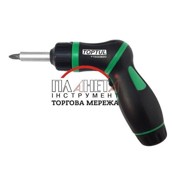 Тріскаткова викрутка пістолетного типу 8-в-1 TOPTUL GAAR0901 GAAR0901 фото