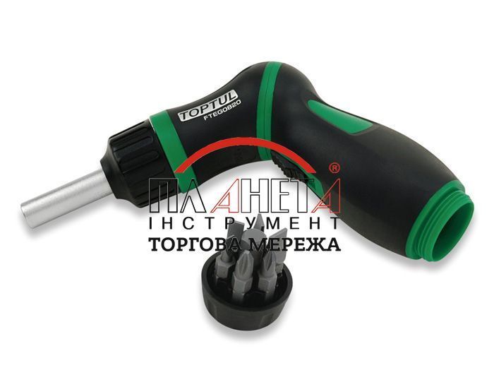Тріскаткова викрутка пістолетного типу 8-в-1 TOPTUL GAAR0901 GAAR0901 фото