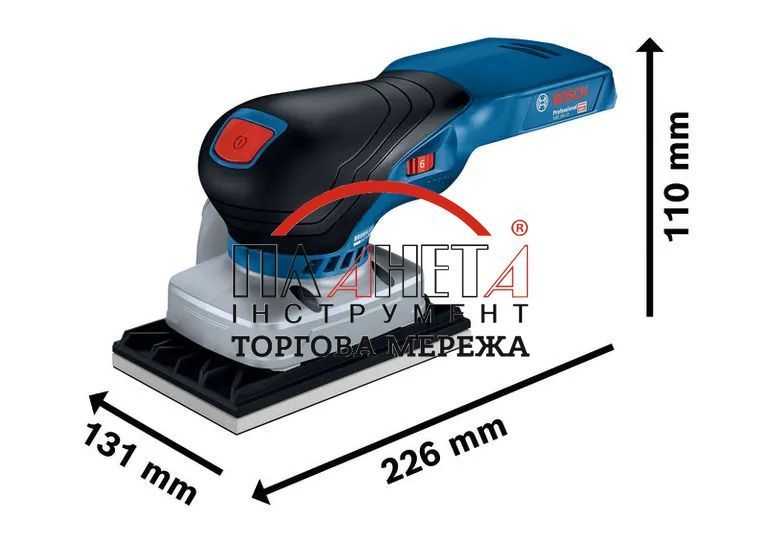 Ексцентрикова шліфувальна машина GSS 18V-13 Bosch Professional (06019L0101) 06019L0101 фото