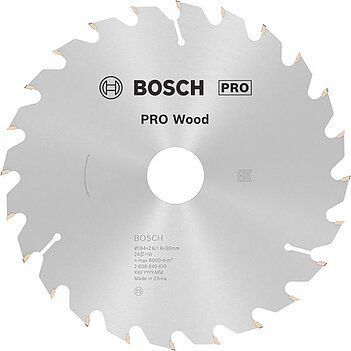 Циркулярне пиляльне полотно, диск Bosch Professional Wood для дротових ручних пилок, 184x2,6x30мм, 24Т, OPTILINE (2608640610) 2608640610 фото