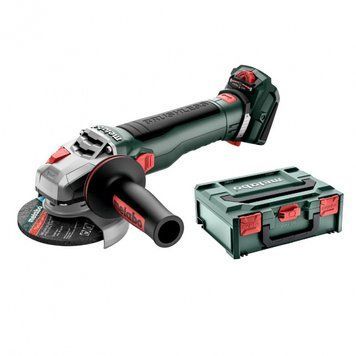 Акумуляторна кутова шліфувальна машина Metabo WVB 18 LT BL 11-115 Quick frame без акумулятора та блоку живлення, metaBOX 165 L (613056840) 613056840 фото