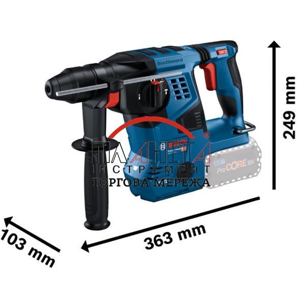 Акумуляторний перфоратор GBH 18V-28 C Bosch Professional без АКБ та ЗП (0611920000) 0611920000 фото