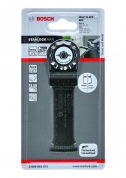 Погружное пильное полотно BIM MAIZ 32 APB Wood and Metal 80 x 32 мм BOSCH Starlock (1 шт.) 2608662571 фото