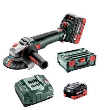 Акумуляторна кутова шліфувальна машина Metabo WVB 18 LT BL 11-125 Quick 2x LiHD 5,5Ah, ASC 145, metaBOX 165 L (613057660) 613057660 фото