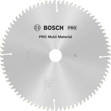 Циркулярний пиляльний диск Bosch Professional Multi Material Corded для торцювальної пилки, 260x3,2x30мм, 80Т (2608641204) 2608641204 фото