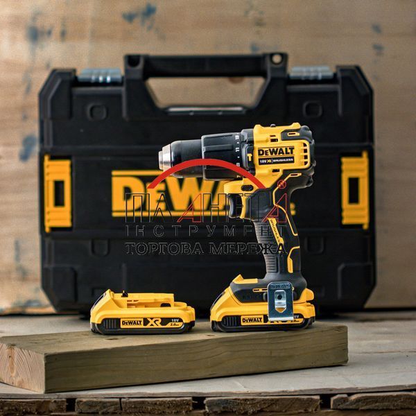 Дриль-шуруповерт акумуляторний безщітковий ударний DeWALT DCD709D2T DCD709D2T фото