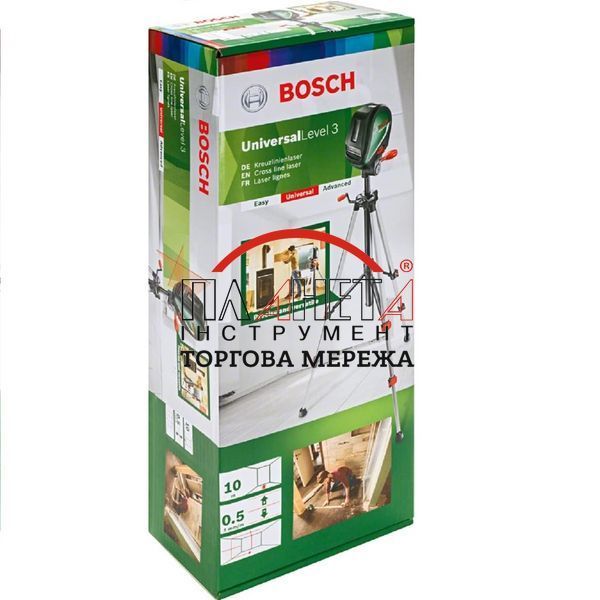 Лінійний лазерний нівелір Bosch UniversalLevel 3 Set 0603663901 фото